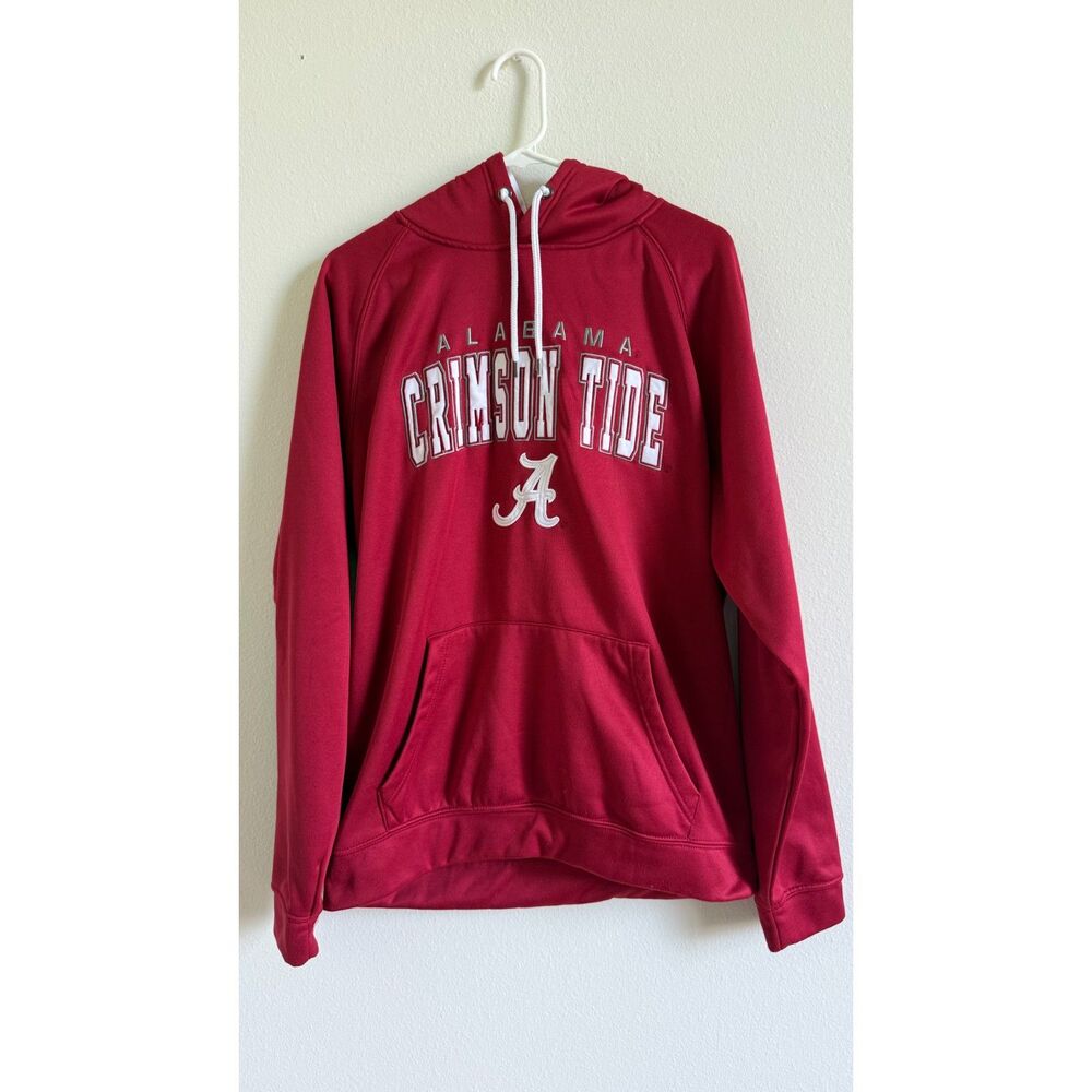 Alabama Crimson Tide Hoodie Mens Large Colosseum Crimson Pullover Football SEC